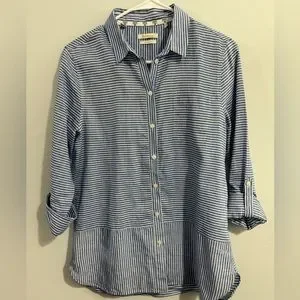 Barbour Tops Barbour Seaward Shirt Breeze Blue Womens Size Us